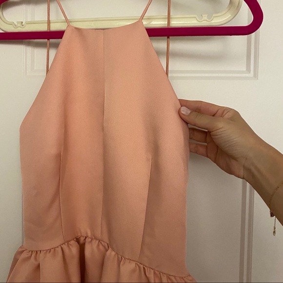 Pink party dress, has pockets! - Picture 4 of 5